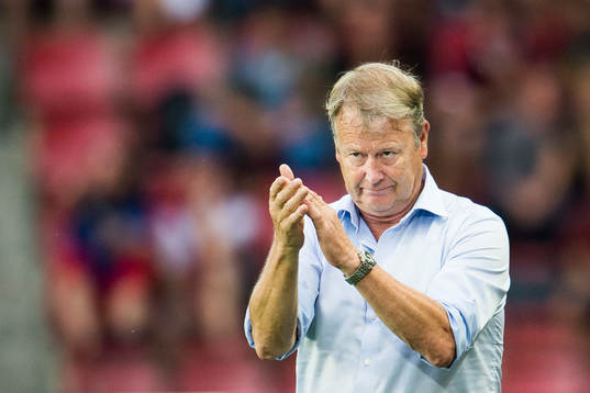 Malmö FFs tränare Åge Hareide är nöjd med sina spelare