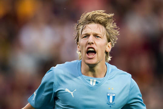 Malmö FFs Emil Forsberg jublar