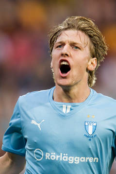 Malmö FFs Emil Forsberg jublar