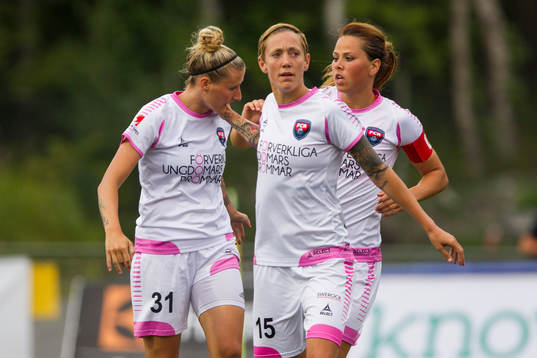 Rosengårds Therese Sjögran, Anja Mittag och Sara Björk