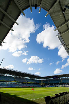 Gamla Ullevi innan fotbollsmatchen i kvalet till Europa