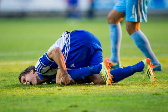 IFK Göteborgs Lasse Vibe liggande