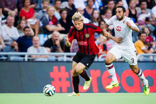 Brommapojkarnas Nicklas Bärkroth och Torinos Cristian