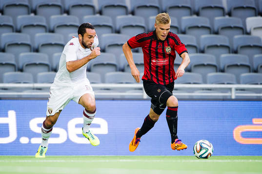Torinos Cristian Molinaro och Brommapojkarnas Martin