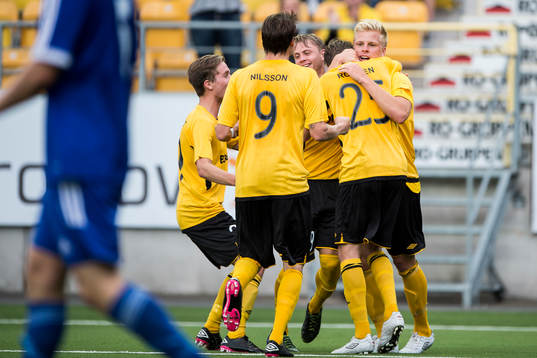 Elfsborgs spelaren jublar