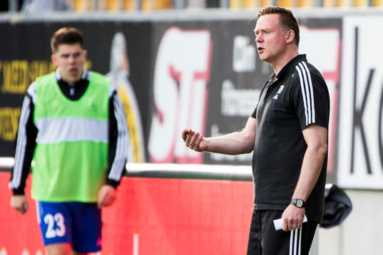 Hafnarfjördurs tränare Heimir Gudjonsson