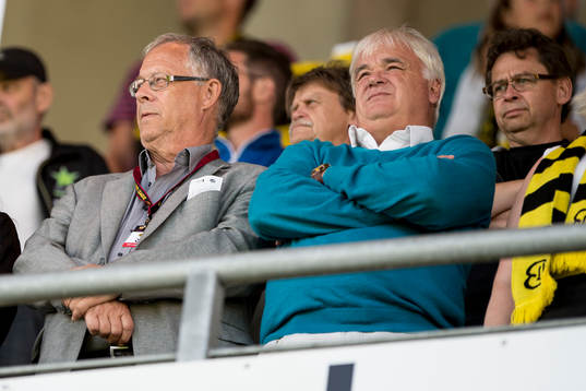Islands förbundskapten Lars Lagerbäck och Reine Almqvist