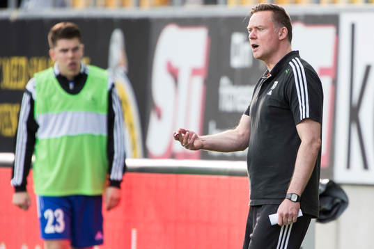 Hafnarfjördurs tränare Heimir Gudjonsson