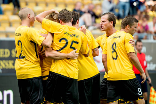 Elfsborgs spelarna jublar