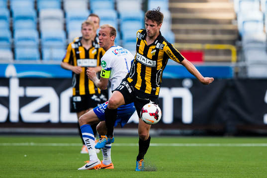 Norrköpings Andreas Johansson och Häckens Gunnar Heidar