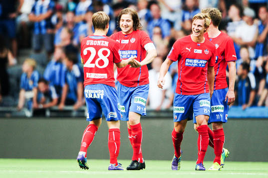 Helsingborgs Darijan Bojanic jublar