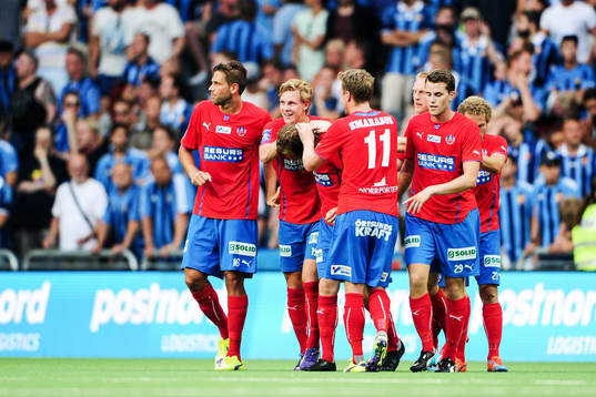 Helsingborgs Darijan Bojanic jublar