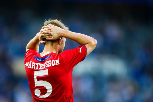 Helsingborgs Johan Mårtensson deppar