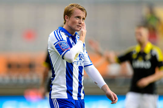 IFK Göteborgs Sam Larsson deppar