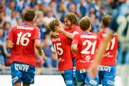 Helsingborgs Darijan Bojanic jublar