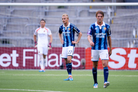 Djurgårdens Vytautas Andriuskevicius och Martin Broberg