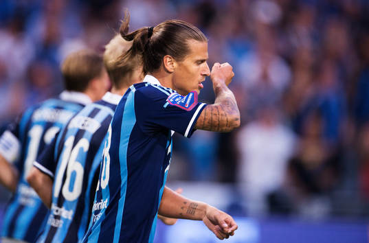 Djurgårdens Aleksandar Prijovic jublar