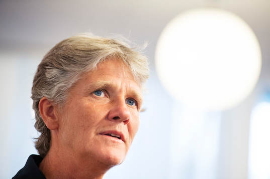 Pia Sundhage, förbundskapten för Sveriges