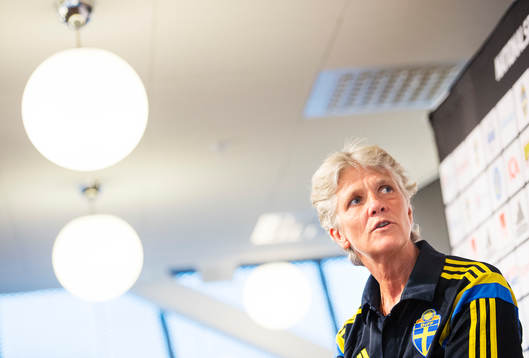 Pia Sundhage, förbundskapten för Sveriges