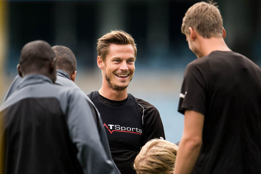 Malmö FFs Markus Rosenberg skrattar