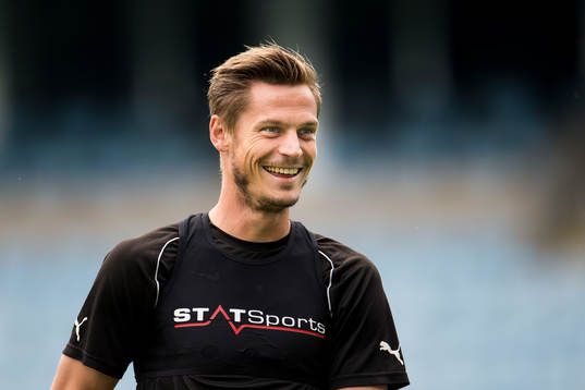 Malmö FFs Markus Rosenberg skrattar