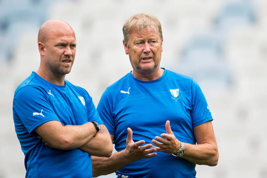 Malmö FFs assisterande tränare Olof Persson och tränare