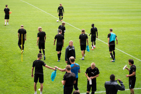 Malmö FFs spelare vilar