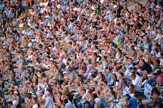 Malmö FFs supportrar på läktaren