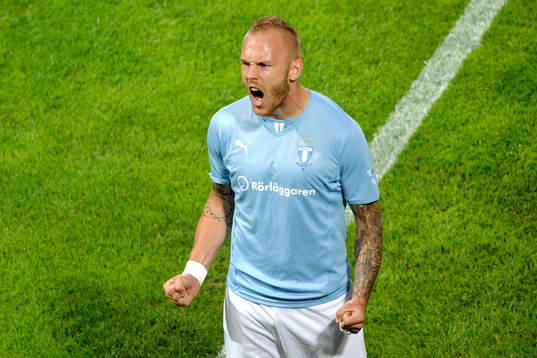 Malmö FFs Magnus Eriksson jublar