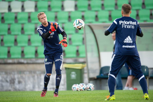 IFK Göteborgs målvakt Marcus Sandberg och målvakt John