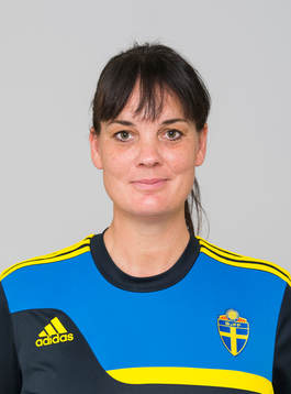 Petra Nilsson, sjukgymnast för F15/99-landslaget i fotboll