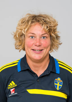 Katarina Olsson, förbundskapten för F15/99-landslaget i
