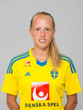 Lisa Svarfvar, spelare i F15/99-landslaget i fotboll