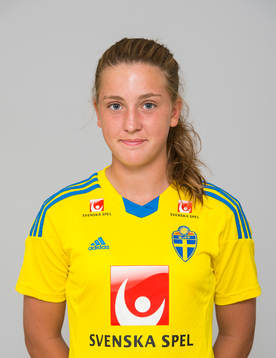 Emma Lindén, spelare i F15/99-landslaget i fotboll