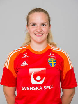 Felicia Grönroos, spelare i F15/99-landslaget i fotboll