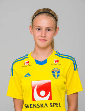 Sandra Nilsson, spelare i F15/99-landslaget i fotboll