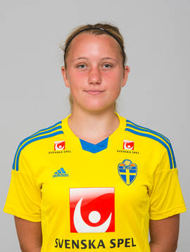 Nathalie Hallquist, spelare i F15/99-landslaget i fotboll