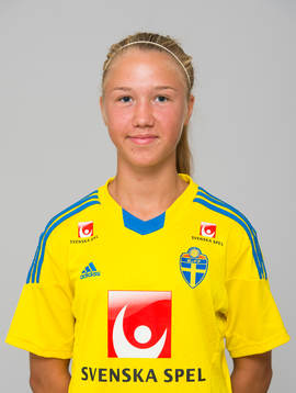 Cajsa Åkerberg, spelare i F15/99-landslaget i fotboll