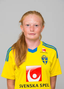 Mathilda Sjöström, spelare i F15/99-landslaget i fotboll