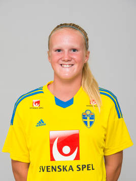 Josefin Johansson, spelare i F15/99-landslaget i fotboll