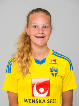 Linnea Lindström, spelare i F15/99-landslaget i fotboll