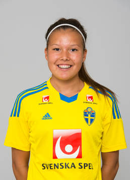 Moa Gregorson, spelare i F15/99-landslaget i fotboll