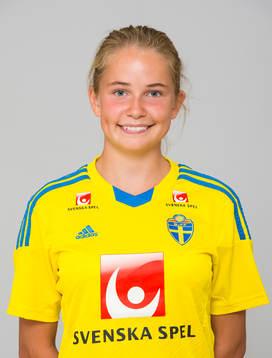Filippa Pettersson, spelare i F15/99-landslaget i fotboll