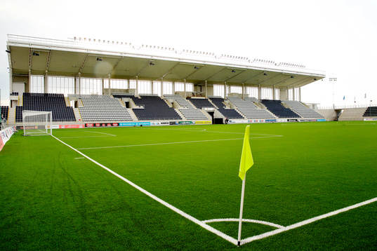 Planen redo för finalen i Svenska Cupen mellan Linköping