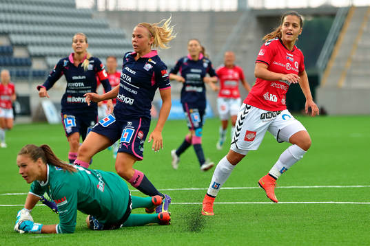 Kristianstads Marija Banusic gör 1-0