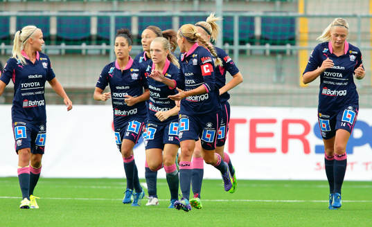 Linköpings spelare jublar