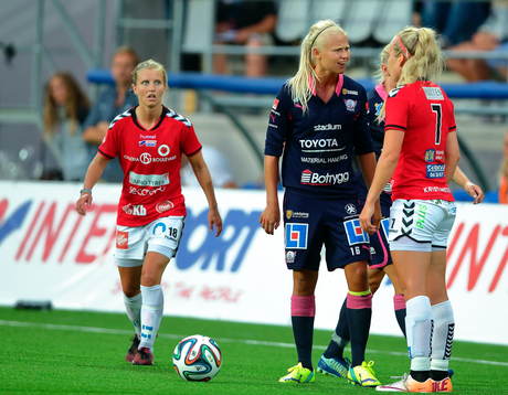 Linköpings Pernille Harder och Kristianstads Elisa