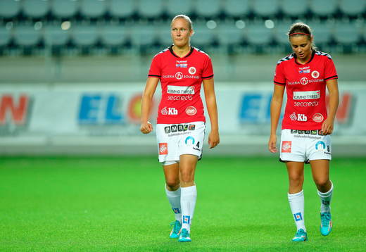 Kristianstads Therese Andersson och Alice Nilsson deppar