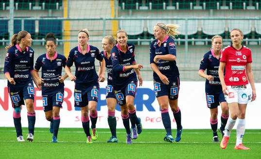 Linköpings spelare jublar