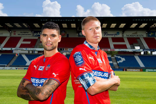 Helsingborgs nyförvärv Victor Pálsson och Markus